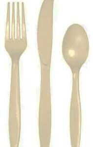 PLASTIC SPOON/FORK/KNIFE 3pc Combo 500pcs per box
