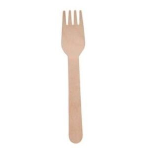 WOODEN FORK 1PC Pouch 160mm individually wrapped 500pcs per box