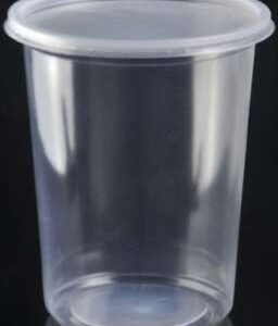 NATURAL CONTAINER 32OZ 1000ml Round container/500pcs per case