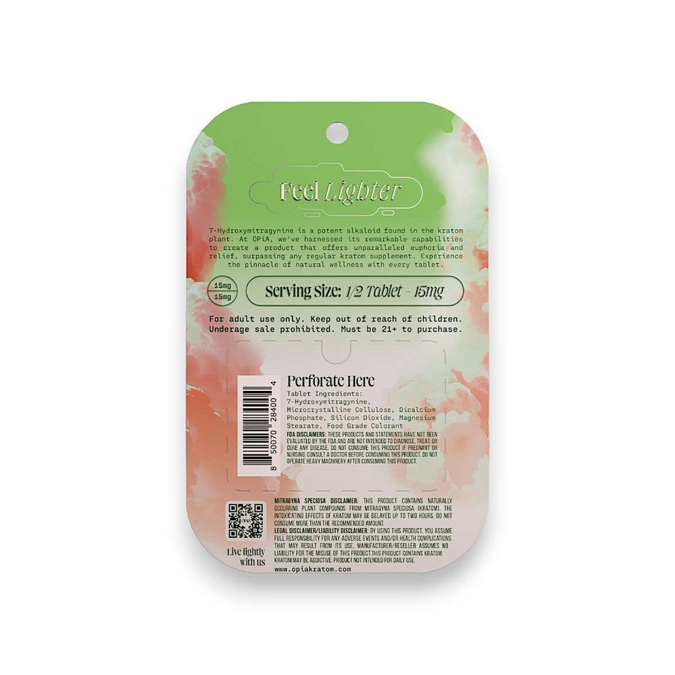 Opia 7-OH High Potency Chewable Tablets Watermelon 30mg - Image 3