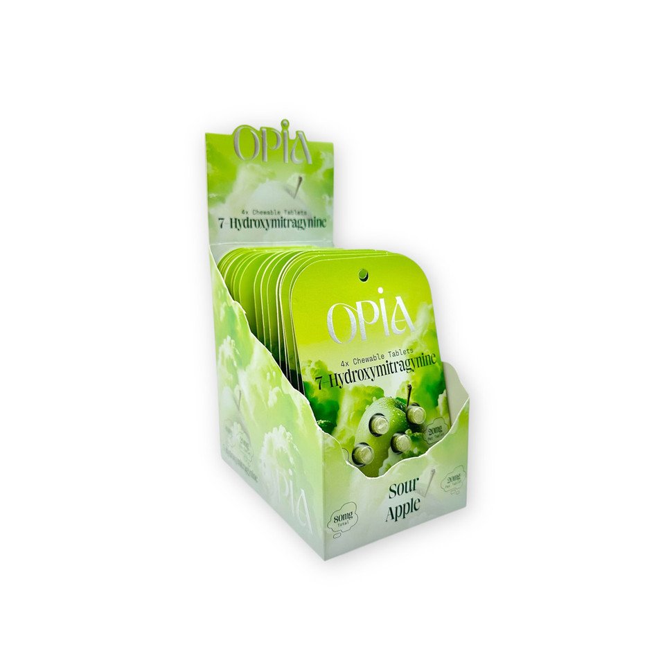 Opia 7 Hydroxymitragynine Chewable Tablets Sour Apple 80mg - Image 3